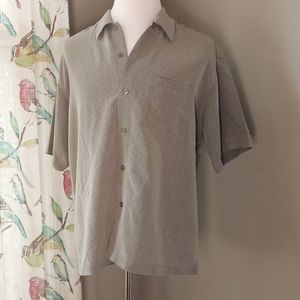 Ocean Current Super Soft Button Down Men's Surfer Short Sleeve Shirt Size Medium